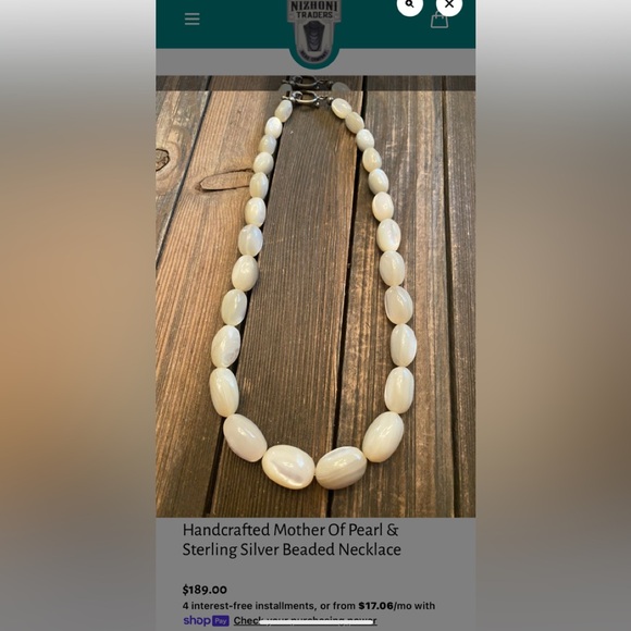 925 Sterling Silver Jewelry - BEAUTIFUL MOTHER OF PEARL 925 Necklace with Faux Coral. CHOKER Style!